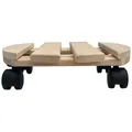 Produktbild: Hossi's Wholesale Pflanzenroller Pflanzenroller Rund 30cm 120kg Blumentopf Untersetzer Rollbrett Wagen beige