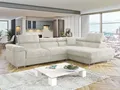 Produktbild: MIRJAN24 Ecksofa Torezio, mit Bettkasten und Schlaffunktion, Einstellbare Kopfstützen, 274x203x70-90 cm
