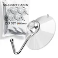 Produktbild: Menz Saugnapf Haken 10 Stück Transparent Ø 35mm - Saughaken aus PVC & rostfreiem Stahl für Fensterdeko, Küche & Bad Haken Saugnapf rückstandslos entfernbar & wiederverwendbar
