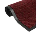 Produktbild: vidaXL Fußmatte Schmutzfangmatten 2 Stk. Rechteckig Getuftet 40x60 cm Rot, Rechteckig, Höhe: 0.55 mm