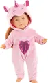 Produktbild: Corolle Rosa Einhorn-Pyjama für Puppen 36cm, 2-teilig.