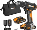 Produktbild: Worx WX370.1 Akku-Schlagbohrschrauber 20V 2x2,0Ah PowerShare Set
