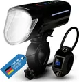 Produktbild: Fischer LED-Frontlicht 100 Lux mit Fernlicht  Fahrradbeleuchtung