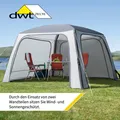Produktbild: Reisezelt dwt Pavillon Relax Air, 350x350x225cm aufblasbar gebraucht Sonnendach
