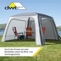 Produktbild: Reisezelt dwt Pavillon Relax Air, 350x350x225cm aufblasbar gebraucht Sonnendach