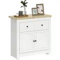 Produktbild: HOMCOM Sideboard Spanplatte 79L x 35B x 80H cm Weiß