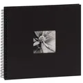 Produktbild: Fotoalbum Jumbo 36x32 cm Spiral-Album mit 50 schwarzen Seiten Fotobuch mit Pe...