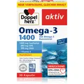 Produktbild: Doppelherz Omega - 3 1400 Kapseln für eine normale Herz- und Hirnfunktion 30 KAP