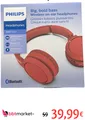 Produktbild: Philips On Ear Kopfhörer H4205RD/00 mit Bass Boost-Taste (Bluetooth, 29 Stunden