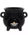 Produktbild: Schwarze Hexenkessel Teelicht Lampe für Duftöl