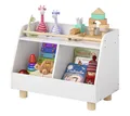 Produktbild: Bellabino Kinderregal Belly mit geräumigen Fächern und Ablagefläche, Spielzeugtruhe, Bücherregal aus Holz, 2 Fächer für Spielzeug, 1 Ablagefläche, weiß/natur