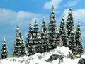 Produktbild: Busch 6566 - Bäume Schneetannen 20x - Spur N - NEU