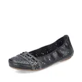 Produktbild: Rieker Damen Slipper 41466, Frauen Slip On,Mokassins,Halbschuhe,Slip-ons,Slides,Schlupfschuhe,schluepfschuhe,Loafer,schwarz Kombi (00),36 EU / 3.5 UK