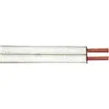 Produktbild: Zwillingsleitung H03VH-H 2x0,75mm2, 25m-Ring, weiß