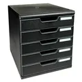 Produktbild: Exacompta Schubladenbox Modulo schwarz 301414D, DIN A4 mit 5 Schubladen, 1 St.