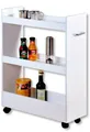 Produktbild: KESPER® Küchenwagen Nischenregal, weiß, FSC, (1 St), mit 4 Lenkrollen, 2 davon feststellbar