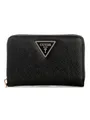 Produktbild: Guess Laurel Ii Medium Geldbörse mit umlaufendem Reißverschluss für Damen, Schwarz, Einheitsgröße