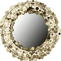 Produktbild: Lambert Midas Spiegel Eisen/Blattmetall gold rund H 7 cm, D 69 cm nur Spiegel D33cm 65129