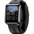 Produktbild: INF Smartwatch mit Blutdruckmessgerät Schwarz - Schwarz