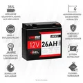 Produktbild: Langzeit Gel Akku 12V 26Ah Blei Akku