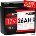 Produktbild: Blei Akku 12V 26AH GEL Batterie ers. 18Ah 20Ah 22Ah 23Ah 24Ah 25Ah Golf Caddies