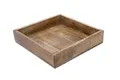 Produktbild: Mango Servier Tablett quadratisch - 25 cm - Deko Holz Schale Kerzen Teller eckig