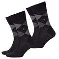 Produktbild: Burlington Herren Socken Edinburgh 2er Pack, Größe:40-46;Farbe:black-3000