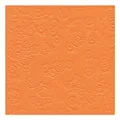 Produktbild: 16 Servietten 'Moments' orange Prägung Blumen Geburtstag Hochzeit Taufe