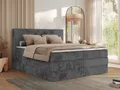 Produktbild: MKS MÖBEL Boxspringbett TILIANO KING (Packung, Set, Topper T25, Doppelbett, T30-Schaum), Polsterbett mit Multipocket-Matratzen, Cord Bett, Zwei Bettkästen