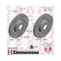 Produktbild: 2x Bremsscheibe ZIMMERMANN 100.3300.53 passend für FORD VAG AUDI (FAW)