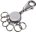 Produktbild: TROIKA Schlüsselanhänger PATENT black chrome (KYR60/GM)