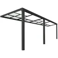 Produktbild: HOME DELUXE Terrassendach Terrassenüberdachung SOLIS DELUXE, BxT: 579.00x295.00 cm, (Komplettset), mit Schiebedach, inkl. Hohlstegkammerplatten, Überdach grau 579.00 cm x 295.00 cm