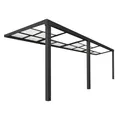 Produktbild: HOME DELUXE - Terrassenüberdachung SOLIS DELUXE - 579 x 295 x 233 / 272 cm - inkl. Schiebedachfunktion - inkl. Hohlkammerplatten, Montagematererial I Pergola Überdachung Terrassendach