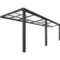 Produktbild: Terrassenüberdachung Solis Deluxe Farbe: Grau, Größe: 579 X 295 X 233 / 272 Cm Terrassendach Pergola Überdachung Terrassenüberdachung - Home Deluxe