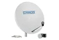 Produktbild: Schwaiger 714500 SAT-Antenne (75 cm, Stahl, Quad LNB, hellgrau)