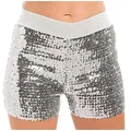 Produktbild: Pailletten-Hotpants, silber