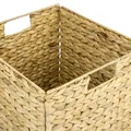 Produktbild: HMF Aufbewahrungskorb, Korb geflochten aus Wasserhyazinthe Seegras 3 Stück