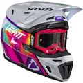 Produktbild: Leatt 8.5 V26 Motocross Helm mit Brille, pink-mehrfarbig, Größe L für Männer