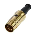 Produktbild: REAN 5-pol DIN Audio Stecker vergoldetes Gehäuse und Kontakte - NYS322AG