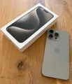 Produktbild: Apple iPhone 15 Pro Max - 256GB - Titan Natur + Rechnung + Garantie