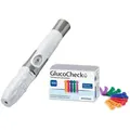 Produktbild: GlucoCheck Stechhilfe GlucoCheck Stechhilfe + 100 Universal-Lanzetten, Stechhilfe inkl. 100 Lanzetten, (101 St), Vorteilsset