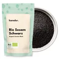 Produktbild: Kamelur Bio Sesam Schwarz (500gr) - Sesamsamen Nicht Geröstet Und Ohne Zusätze
