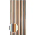 Produktbild: Streifenvorhang Braun-Beige 90 cm x 200 cm