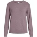 Produktbild: Vila Strickpullover Dünner Rundhals Strickpullover VIRIL VIRIL O-NECK L/S KNIT TOP - NOOS rosa|schwarz XS (34)