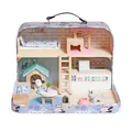 Produktbild: Koffer Apartment Puppen Puppenhaus zum Mitnehmen Spielhaus Minihaus Geschenk Lil