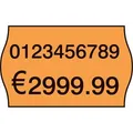 Produktbild: Böttcher-AG Preisetiketten orange, 26 x 16 mm, permanent klebend, 1000 Stück