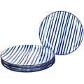 Produktbild: 4er Set Dessert- Kuchenteller 20cm Streifen Seaside - Ritzenhoff 270211