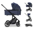 Produktbild: Osann Kombi-Kinderwagen Juntos, mit Babywanne, Sportsitz, gefederte Gummiräder,hochwertige Materialien