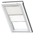 Produktbild: VELUX Verdunkelung Plus DFD Manuell Uni Beige/Weiß 1085, CK02, GEL,Manuell,VELUX,weiße Schiene