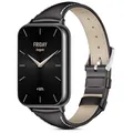 Produktbild: Xisair Lederarmband Kompatibel Mit Xiaomi Smart Band 8 Pro & 9 Pro & 10 Pro - Stilvoll, Weich, Atmungsaktiv, Bequemes Ersatzarmband